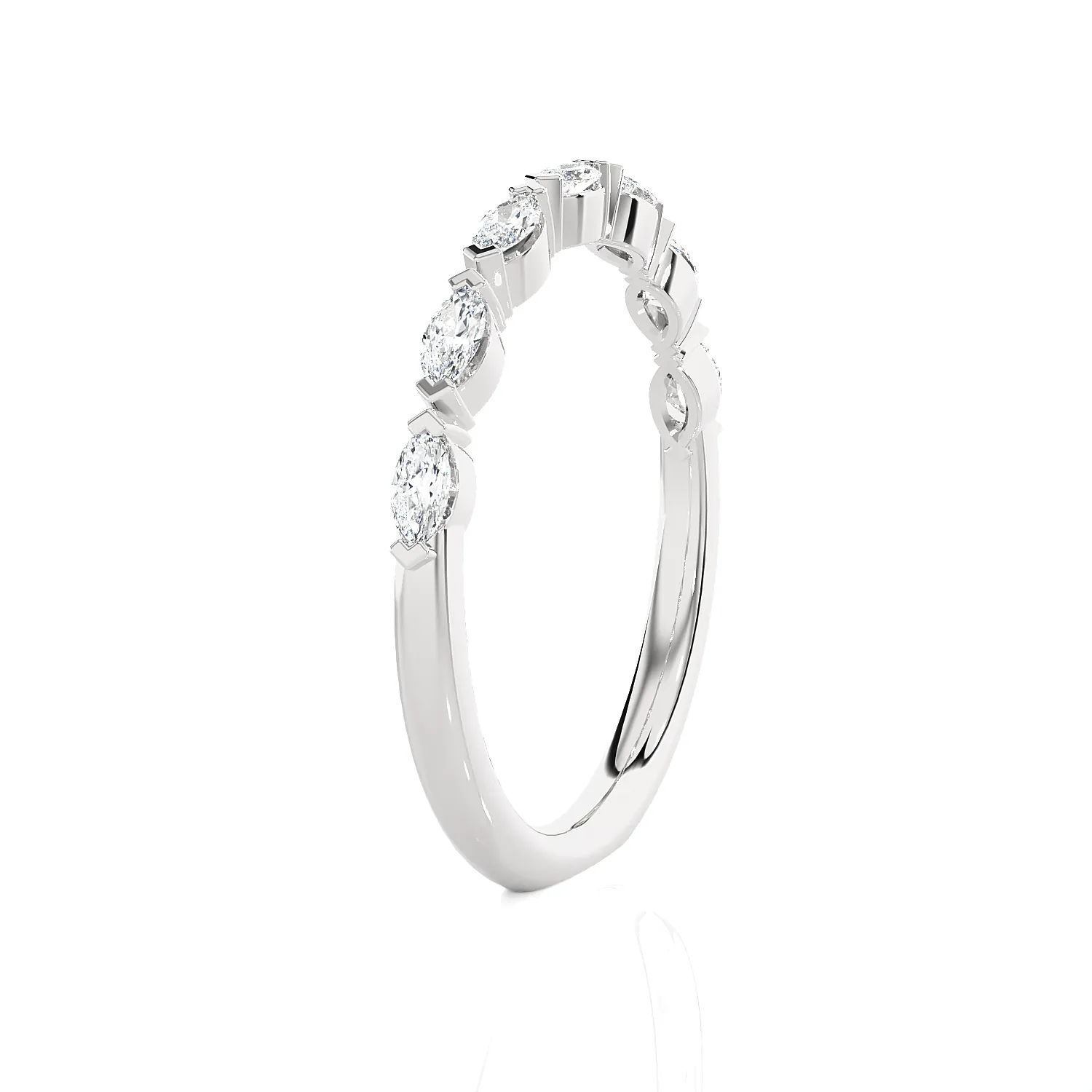 1/4 ctw Marquise Lab Grown Diamond Anniversary Ring