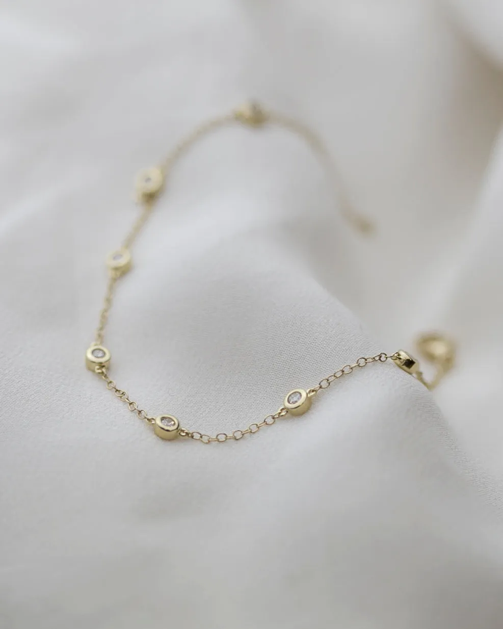 14k Diamond by the Yards Bracelet