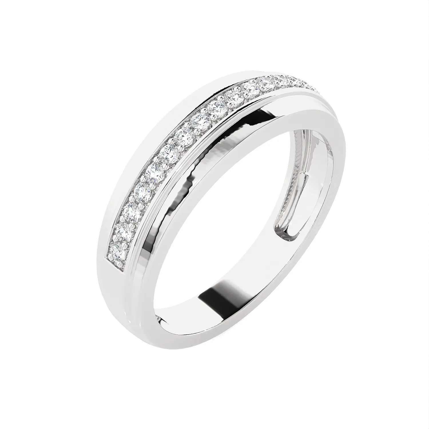 1/5 ctw Round Lab Grown Diamond Anniversary Ring