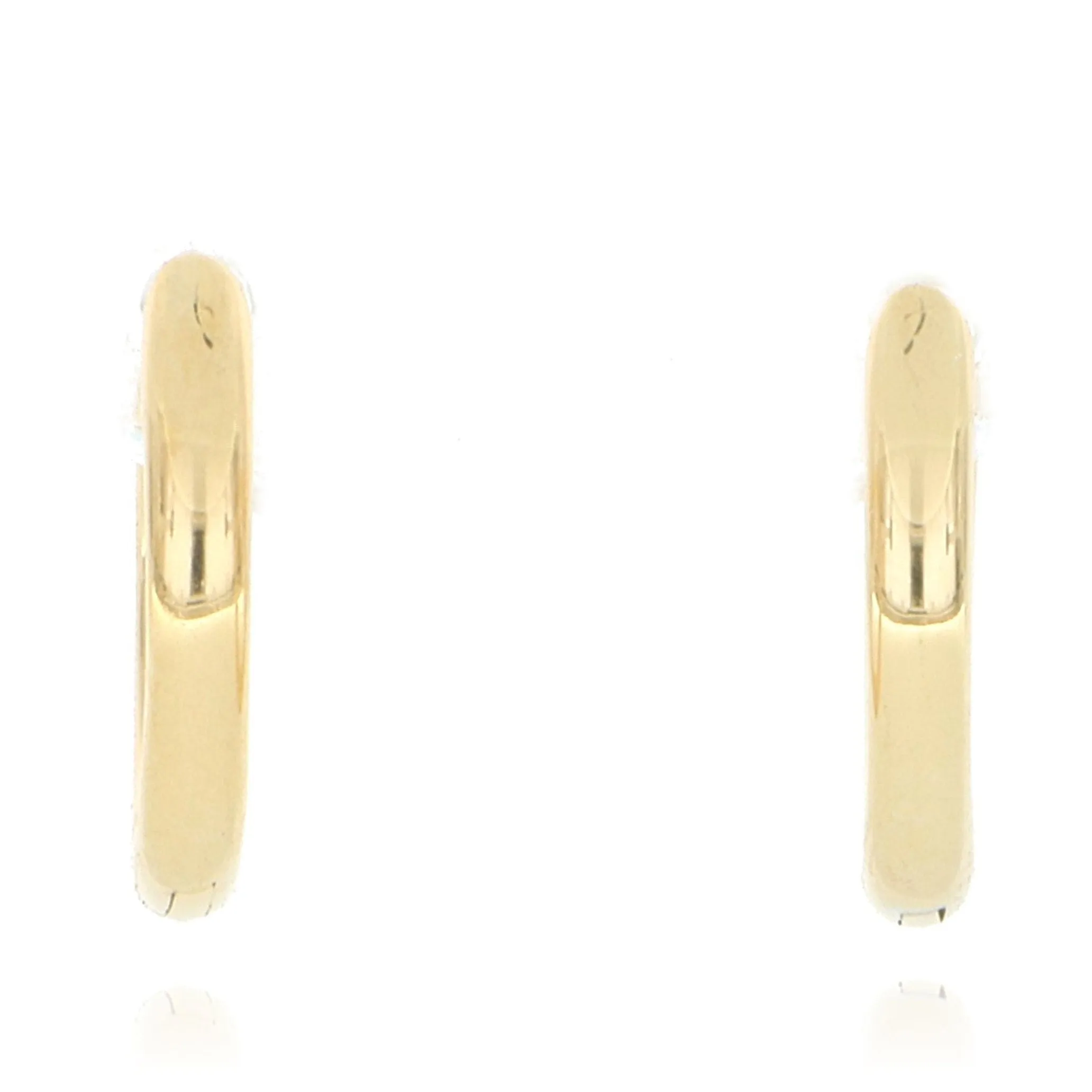 18k Yellow Gold Mini Huggie Hoops