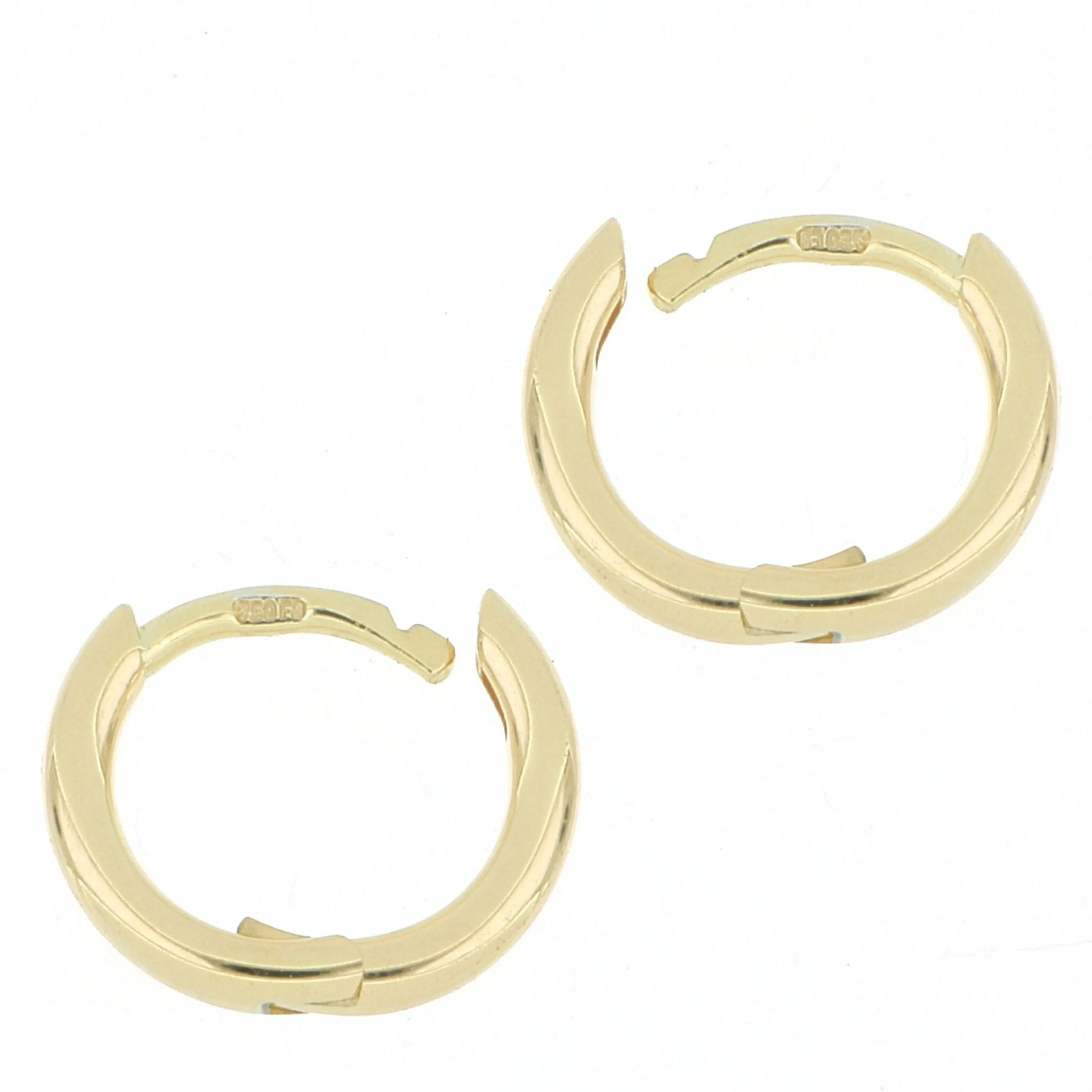 18k Yellow Gold Mini Huggie Hoops