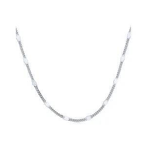 39cm-45.5cm(15"-18") 1mm Width Dainty Curb Chain Necklace