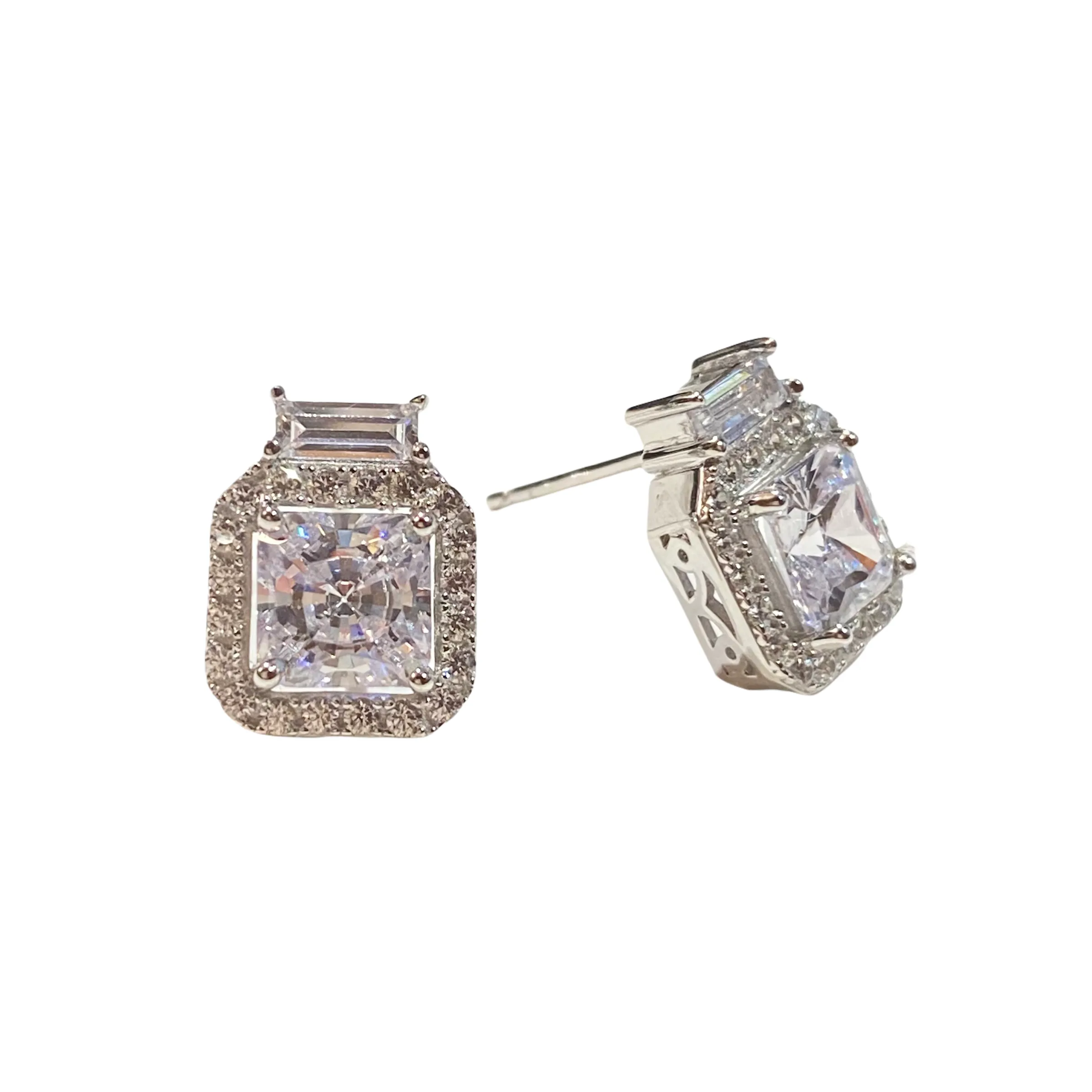 Adriene Birthstone Square Studs