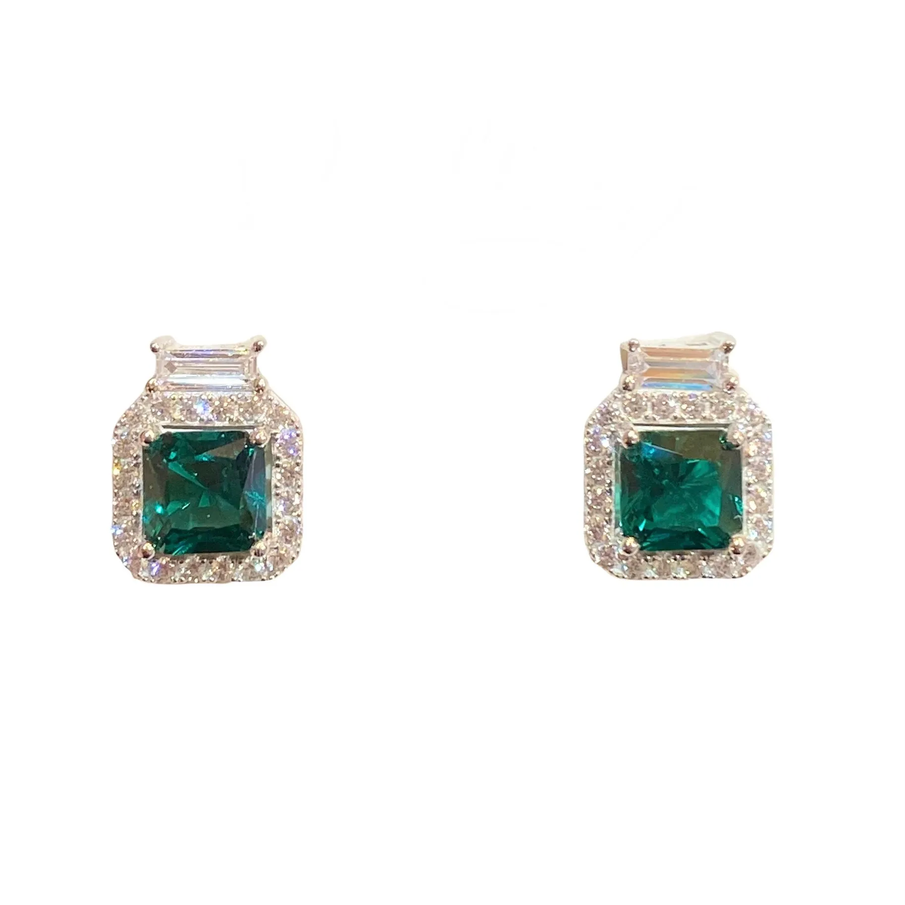 Adriene Birthstone Square Studs