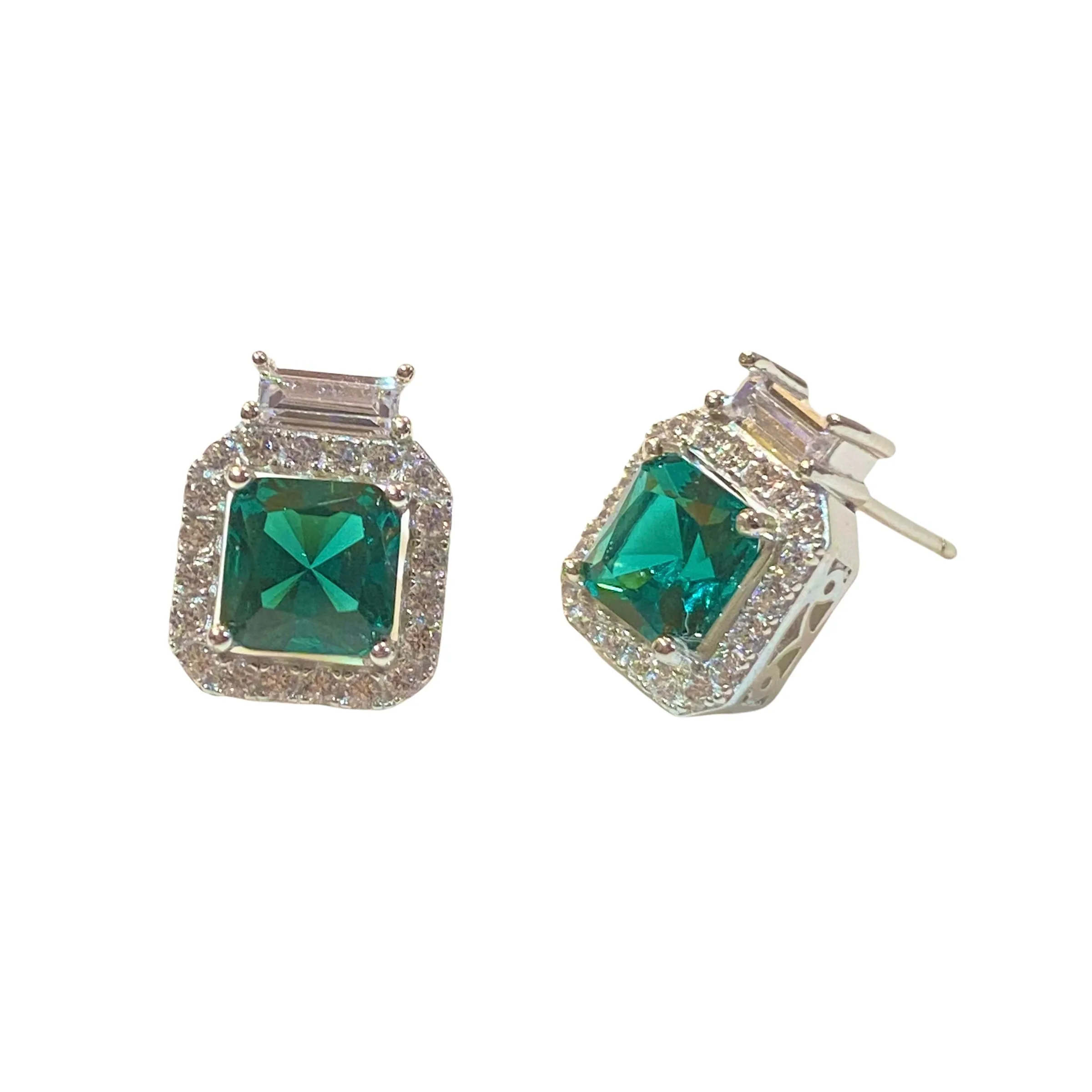 Adriene Birthstone Square Studs