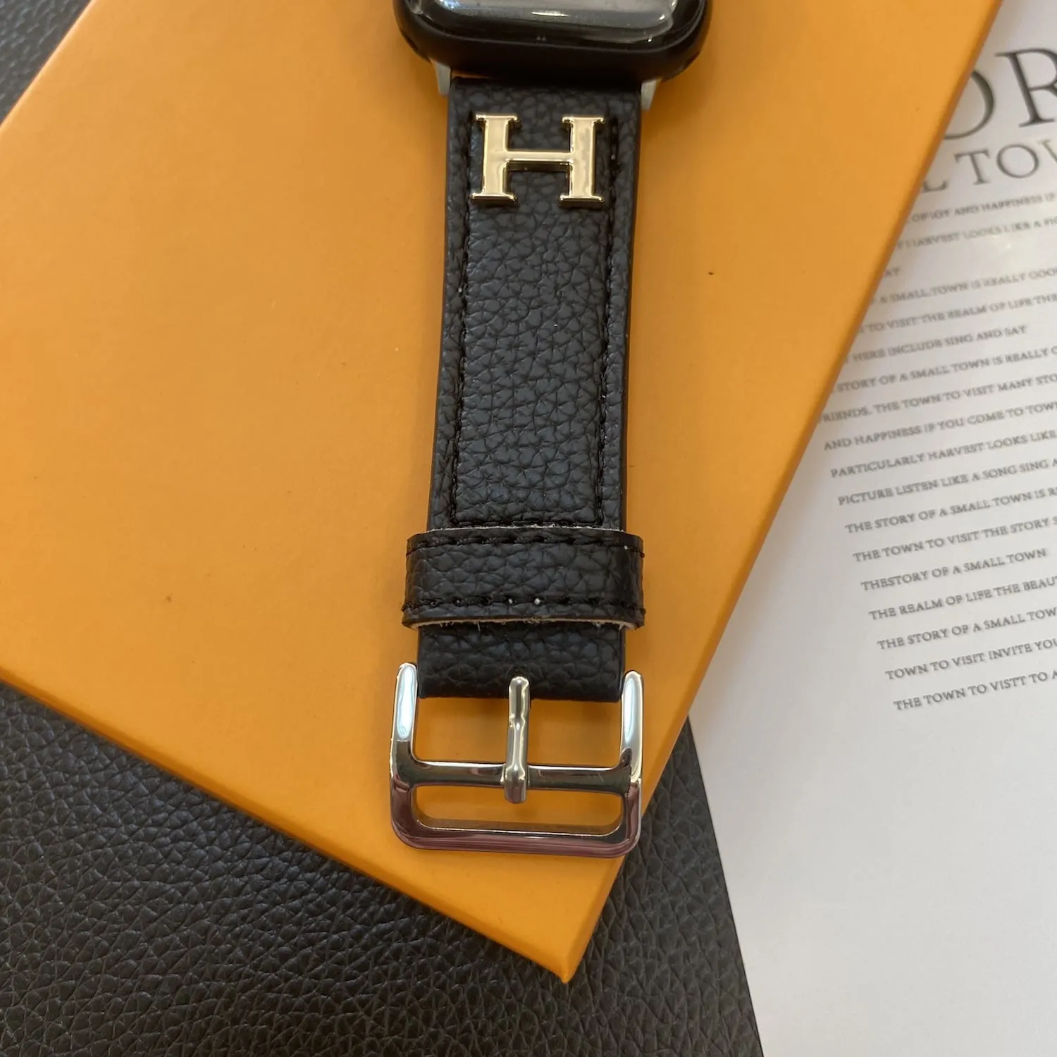 All Black HM Apple Watch Band