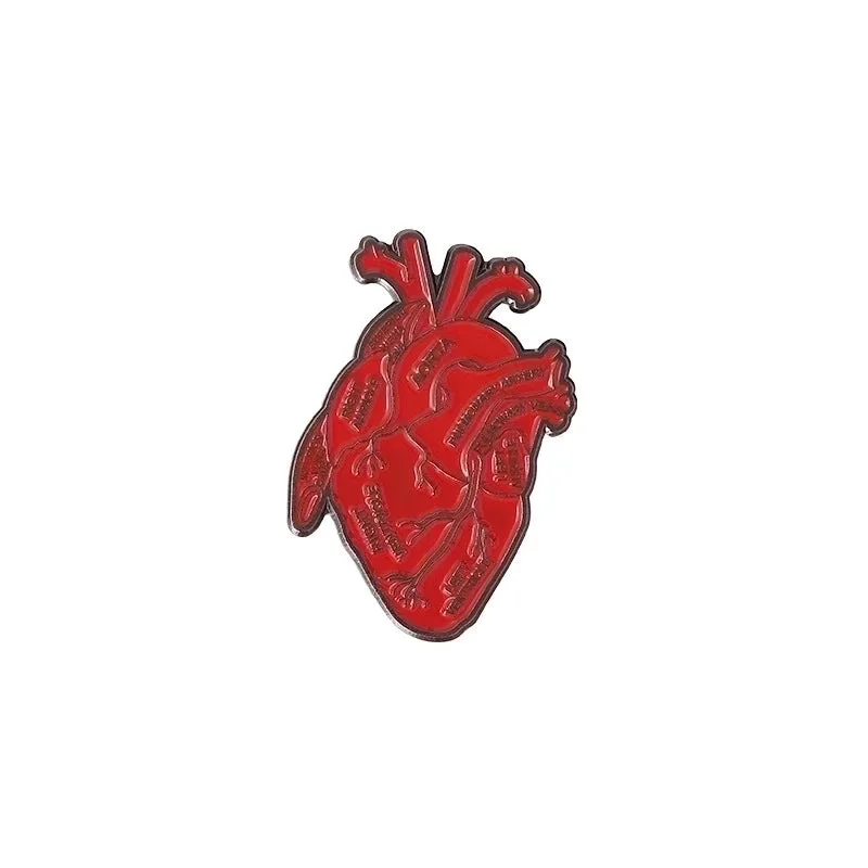 Artistic Pin Heart Alloy Plating Unisex Brooches