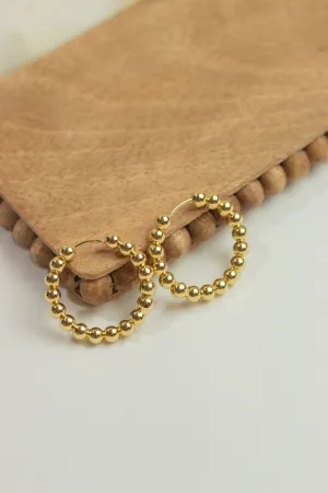 Beaded Hoop Earrings