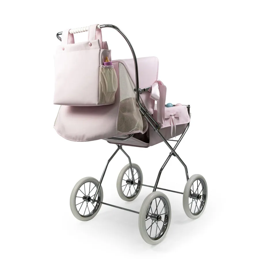 Bebelux Sweet Reborn Vintage Doll's Pushchair with Bag and Cosytoes 2320-SWEET