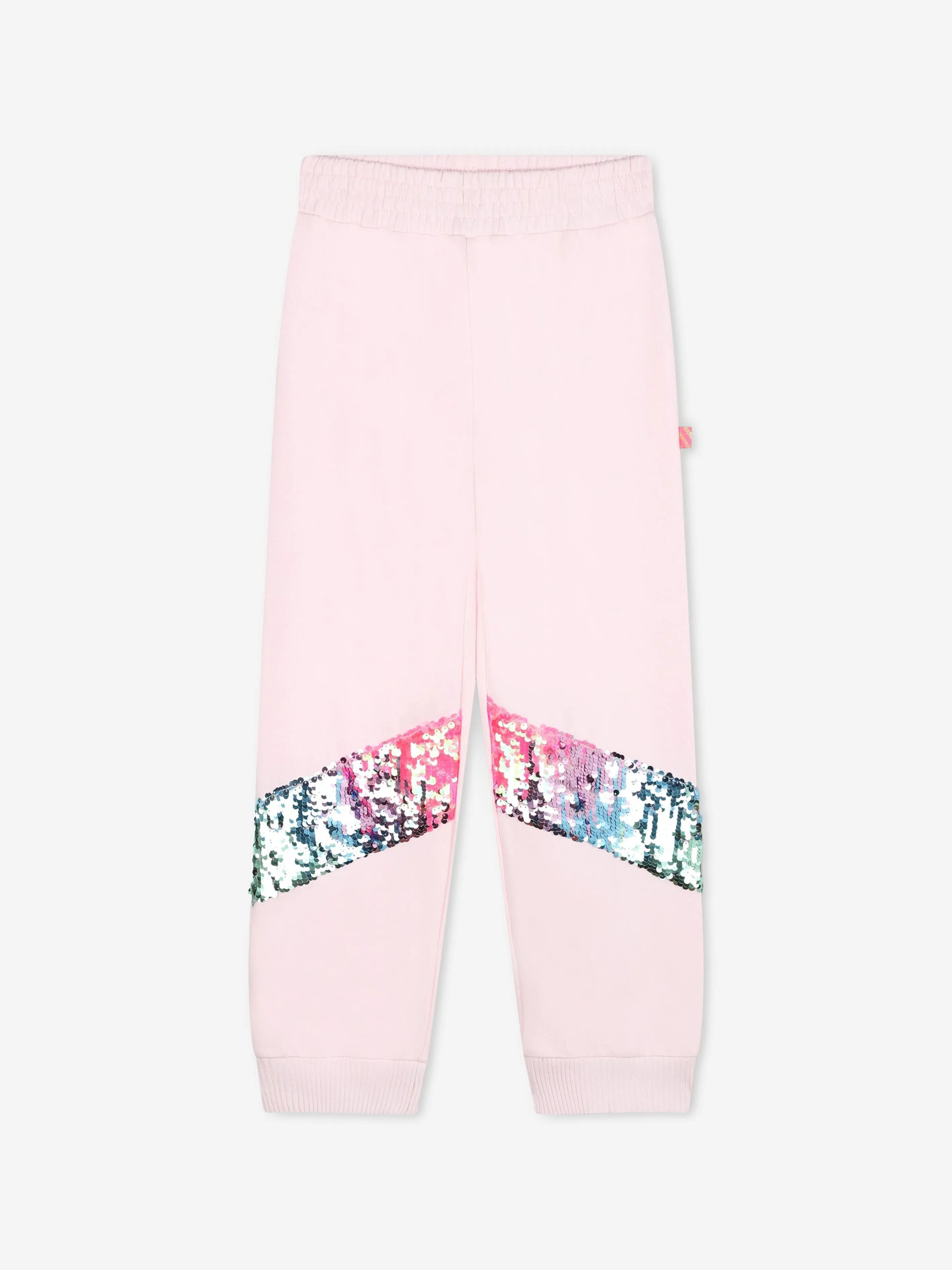 Billieblush Girls Sequin Band Joggers in Pink