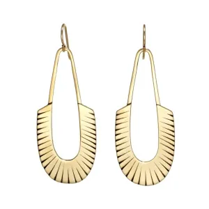 Carolyn Keys Adele Earrings Brass