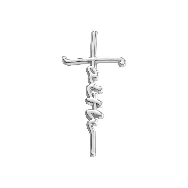 Cartoon Style Cowboy Style Artistic Cross Letter Alloy Stamping Plating Hollow Out Unisex Brooches