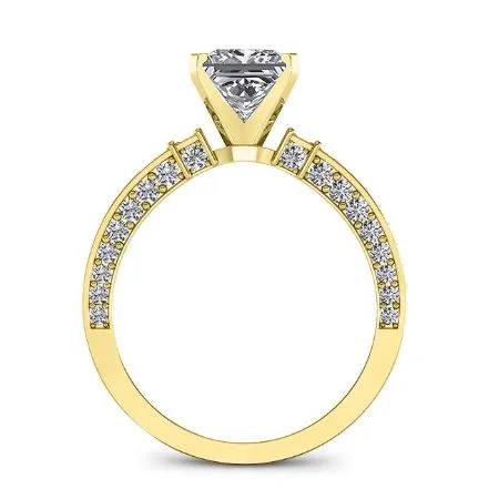 Daphne - Princess Moissanite Engagement Ring