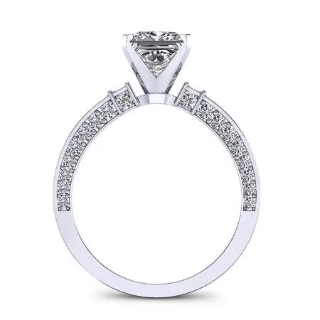 Daphne - Princess Moissanite Engagement Ring