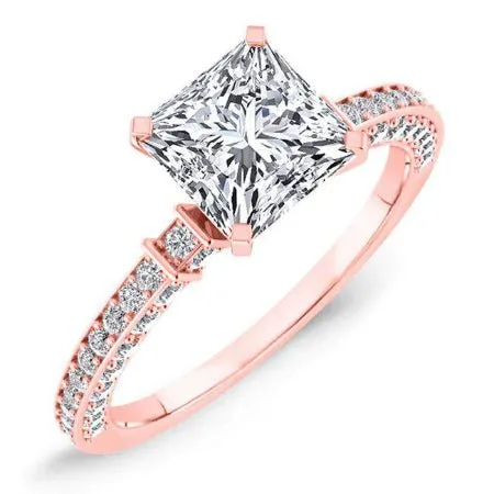 Daphne - Princess Moissanite Engagement Ring