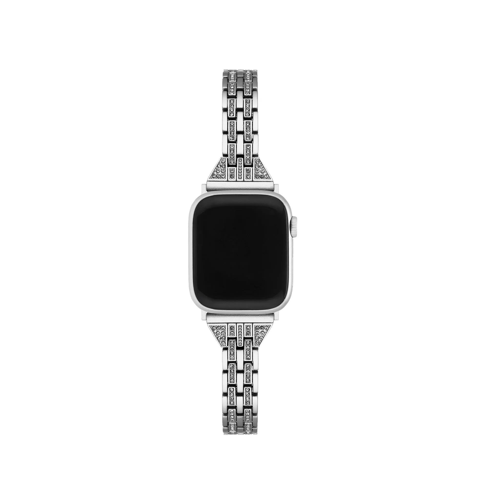 Diamond Embellished Metal Watch Bracelet