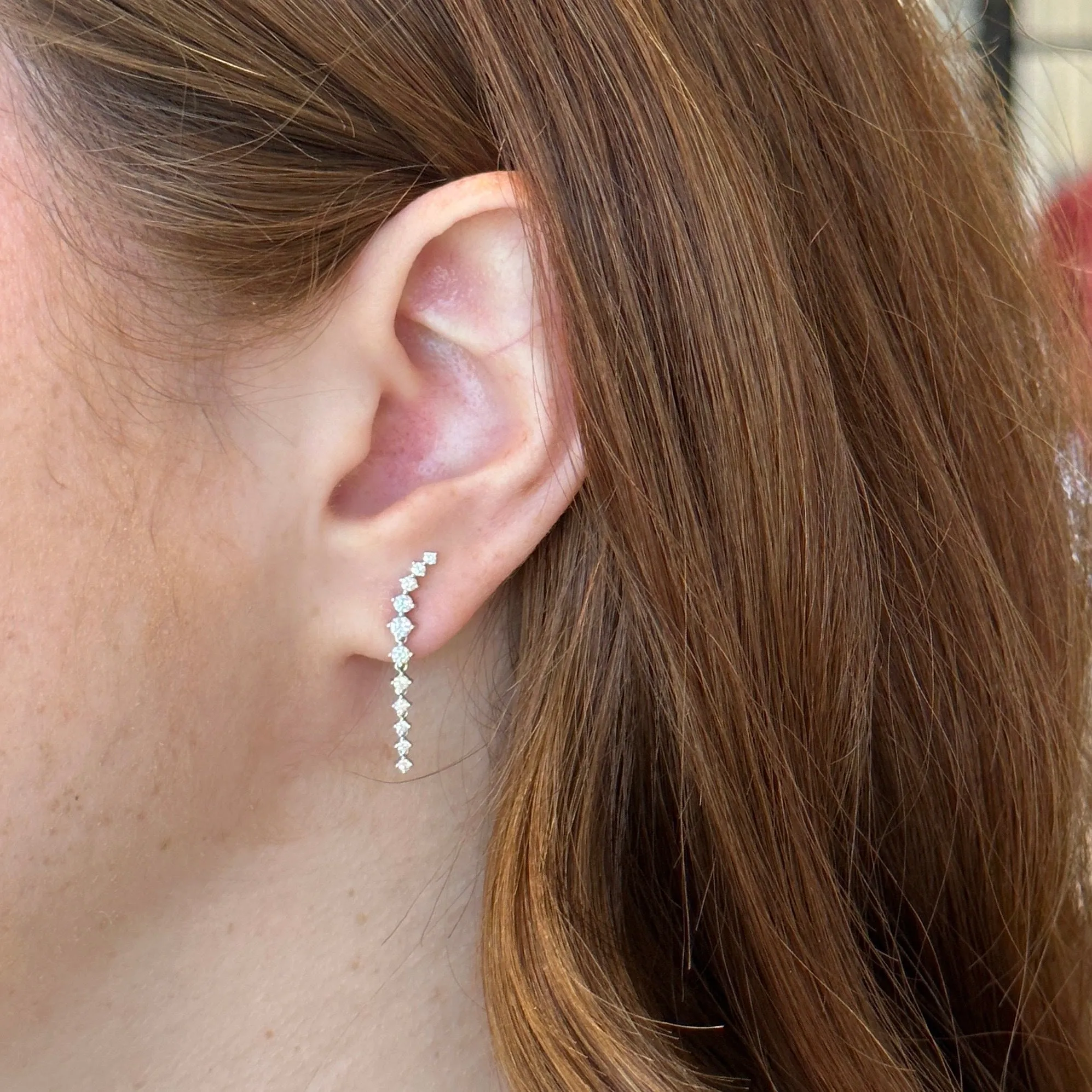 Diamond Waterfall Earrings