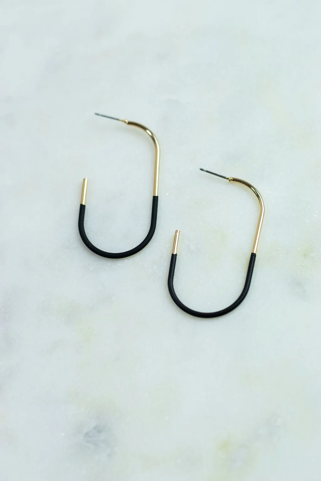 Dipped Hoop Earrings