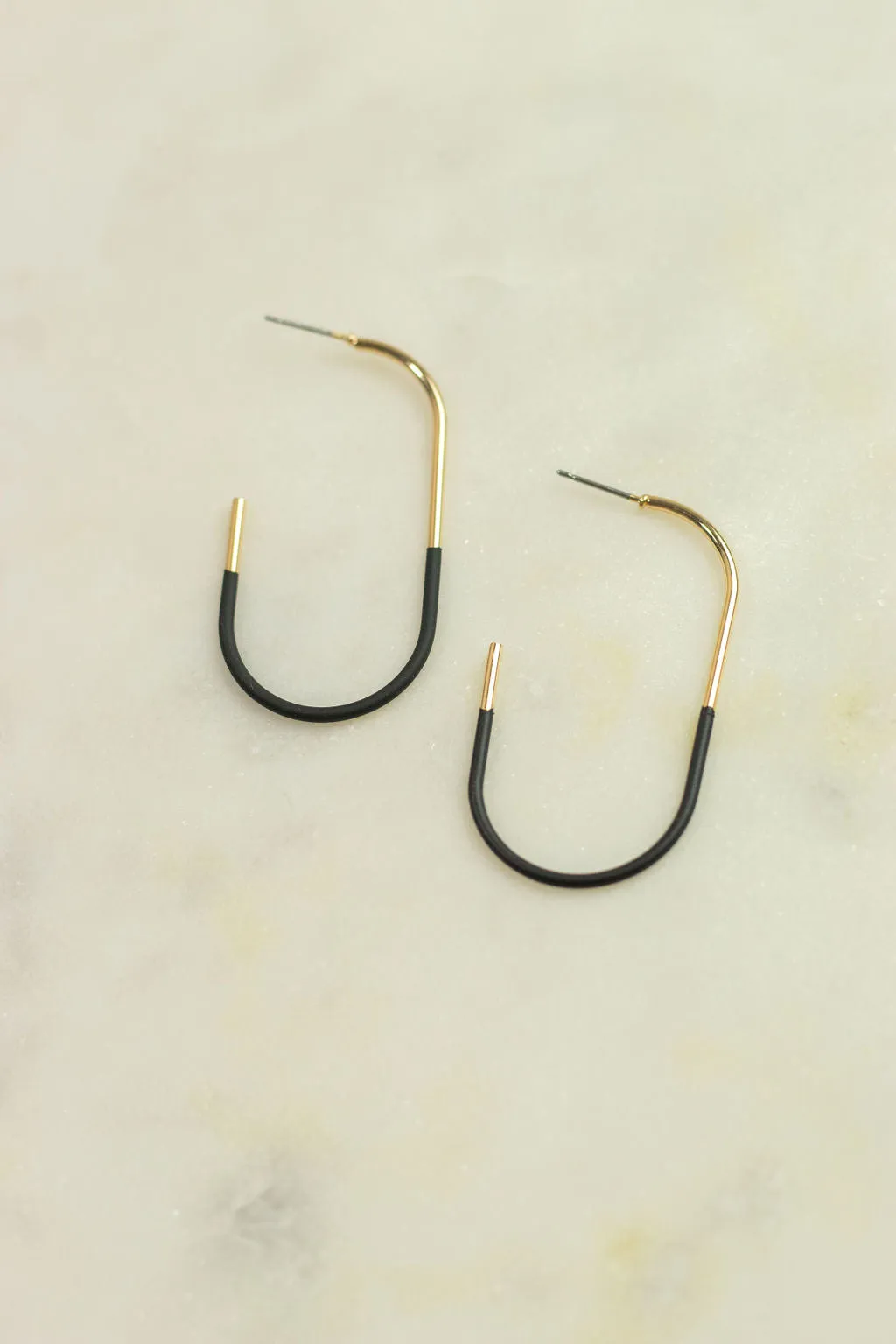 Dipped Hoop Earrings