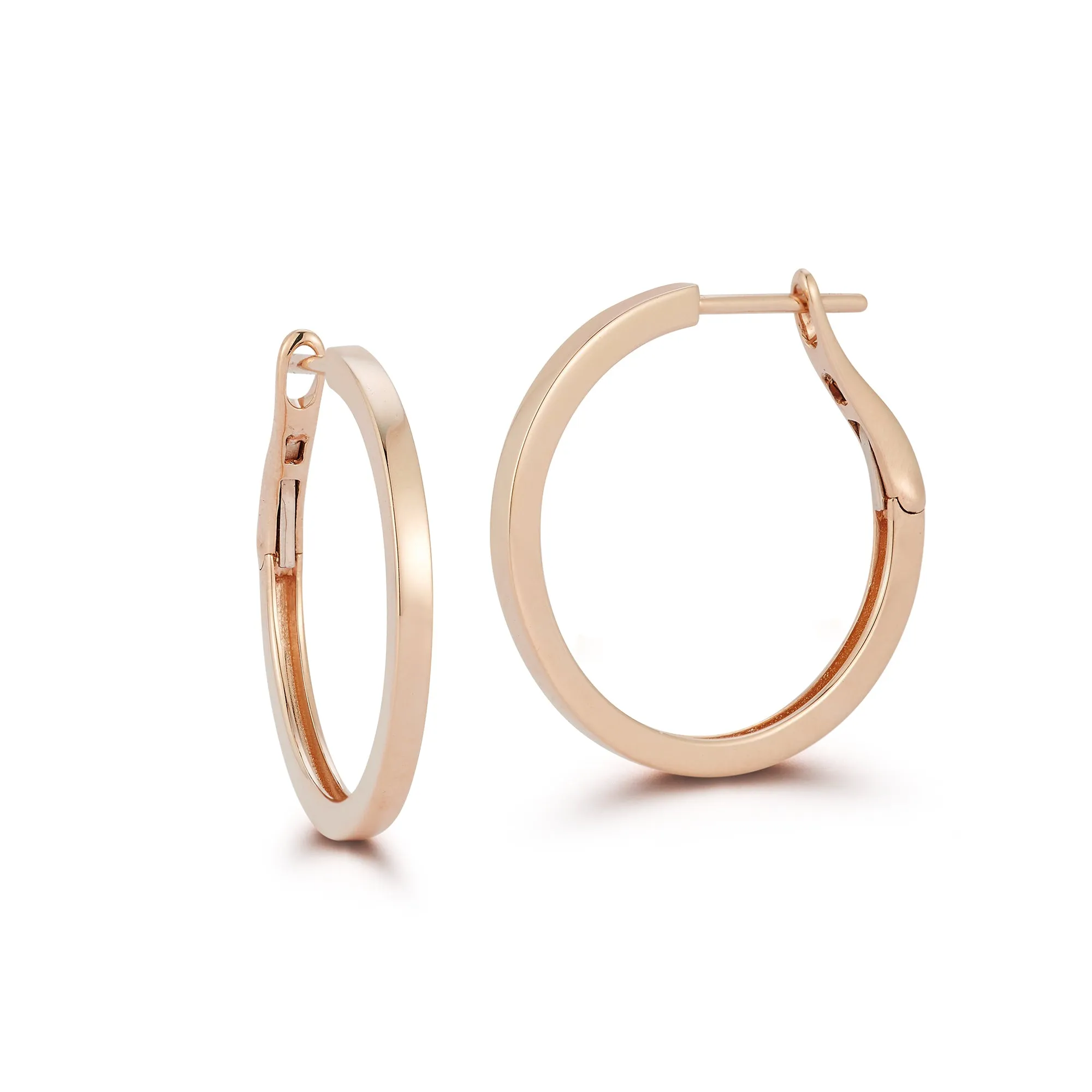 DRD Medium Solid Gold Hoops