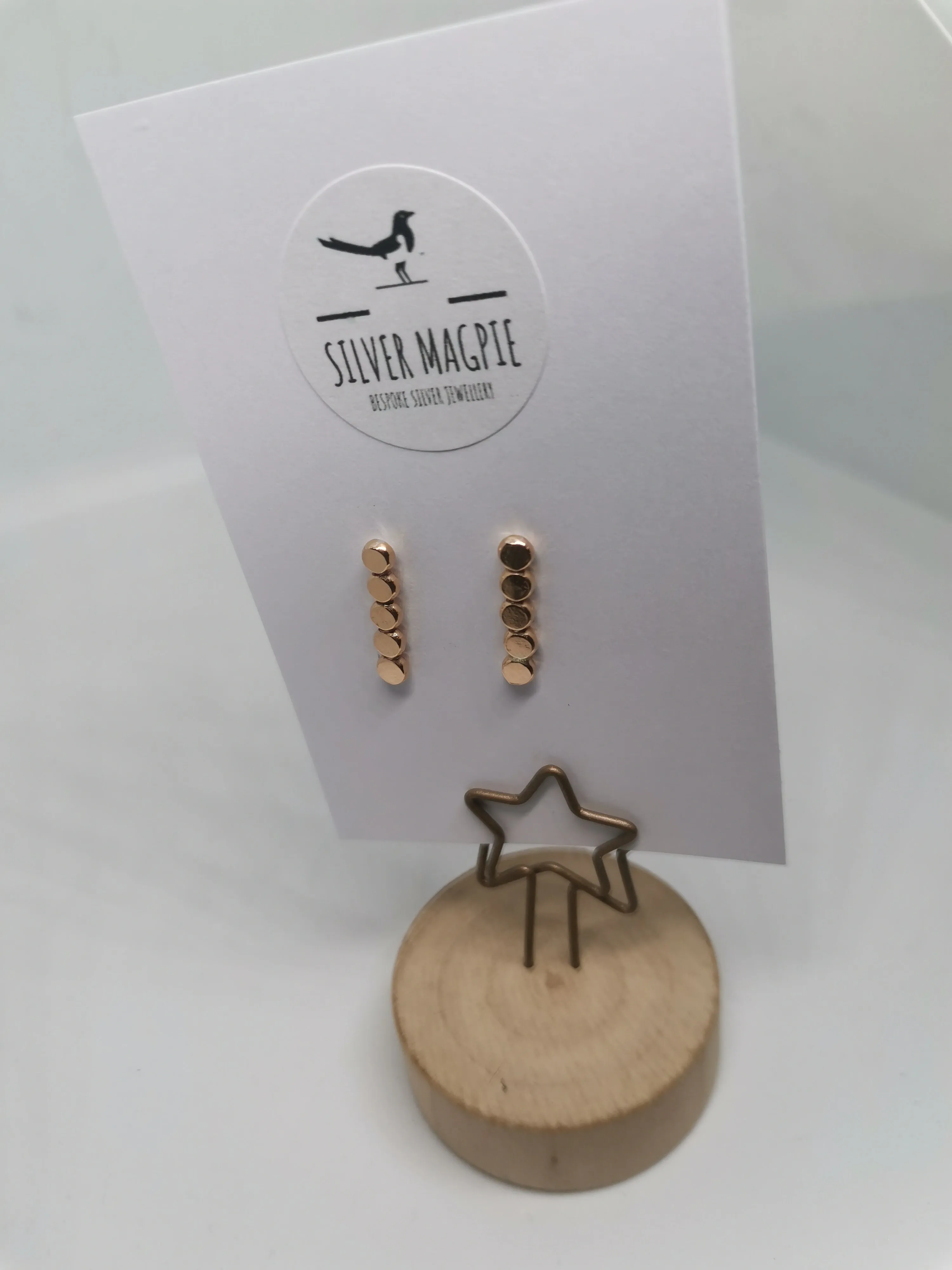 Earrings - Rose Gold Straight Drop Earrings