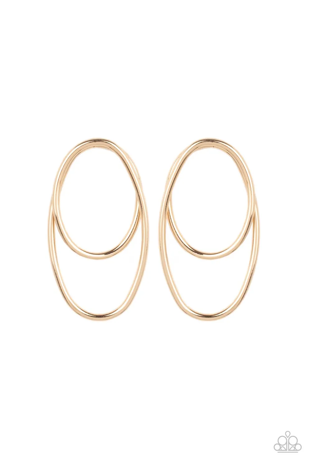 Earrings So OVAL-Dramatic - Gold E384