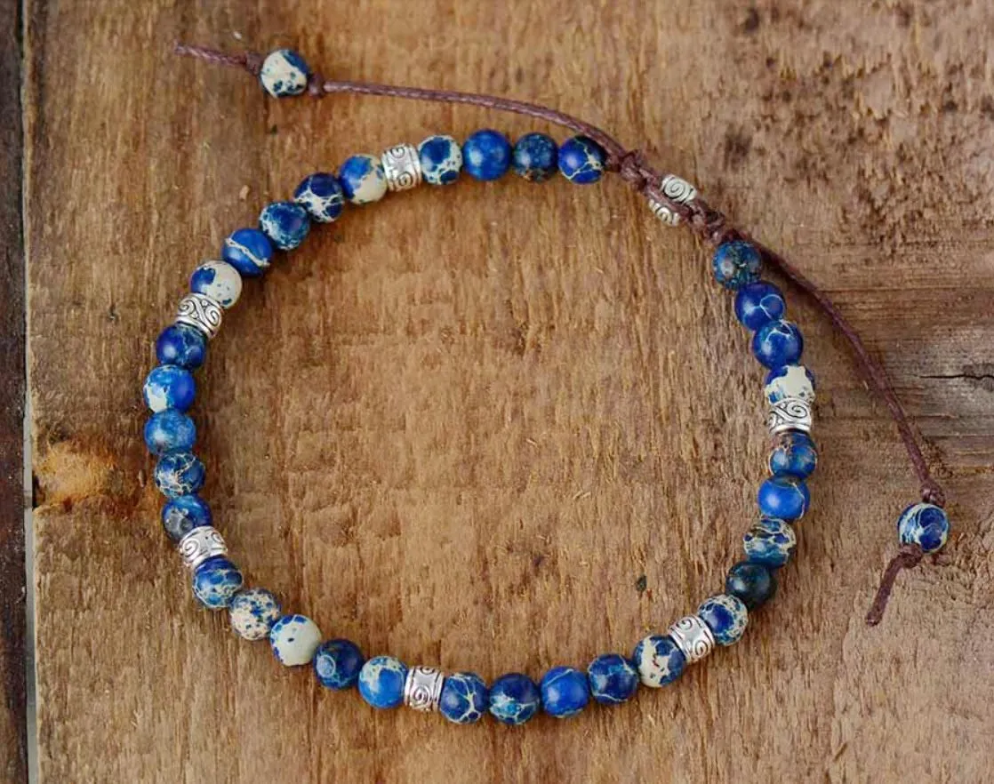 Emperor Stone Bead Handwoven Friendship Bracelet