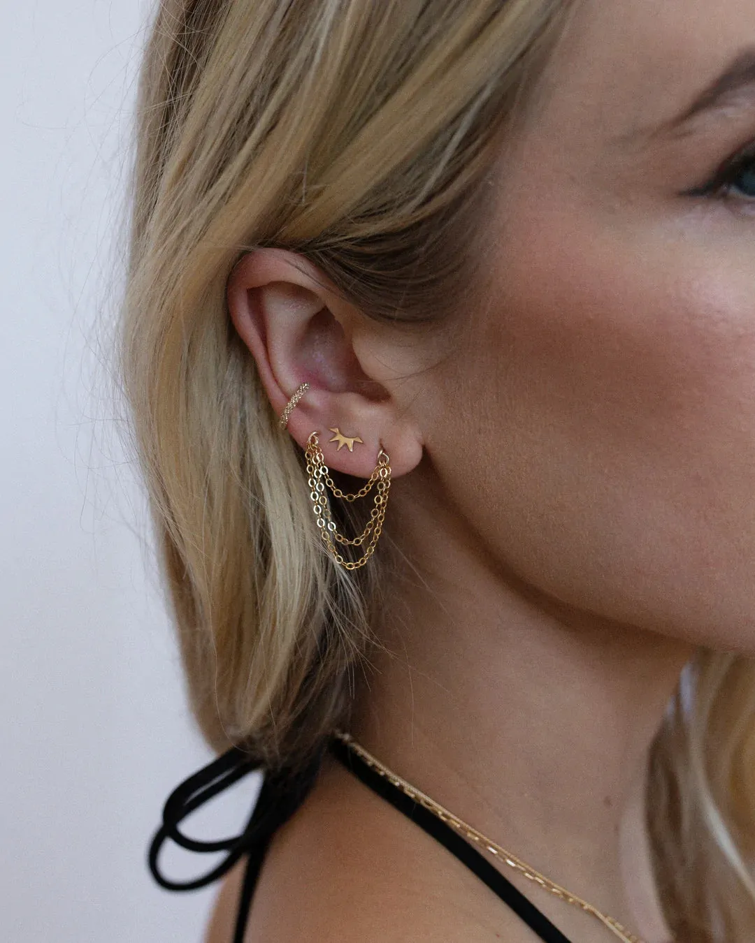 Glitzy Ear Cuff ~ Gold Filled