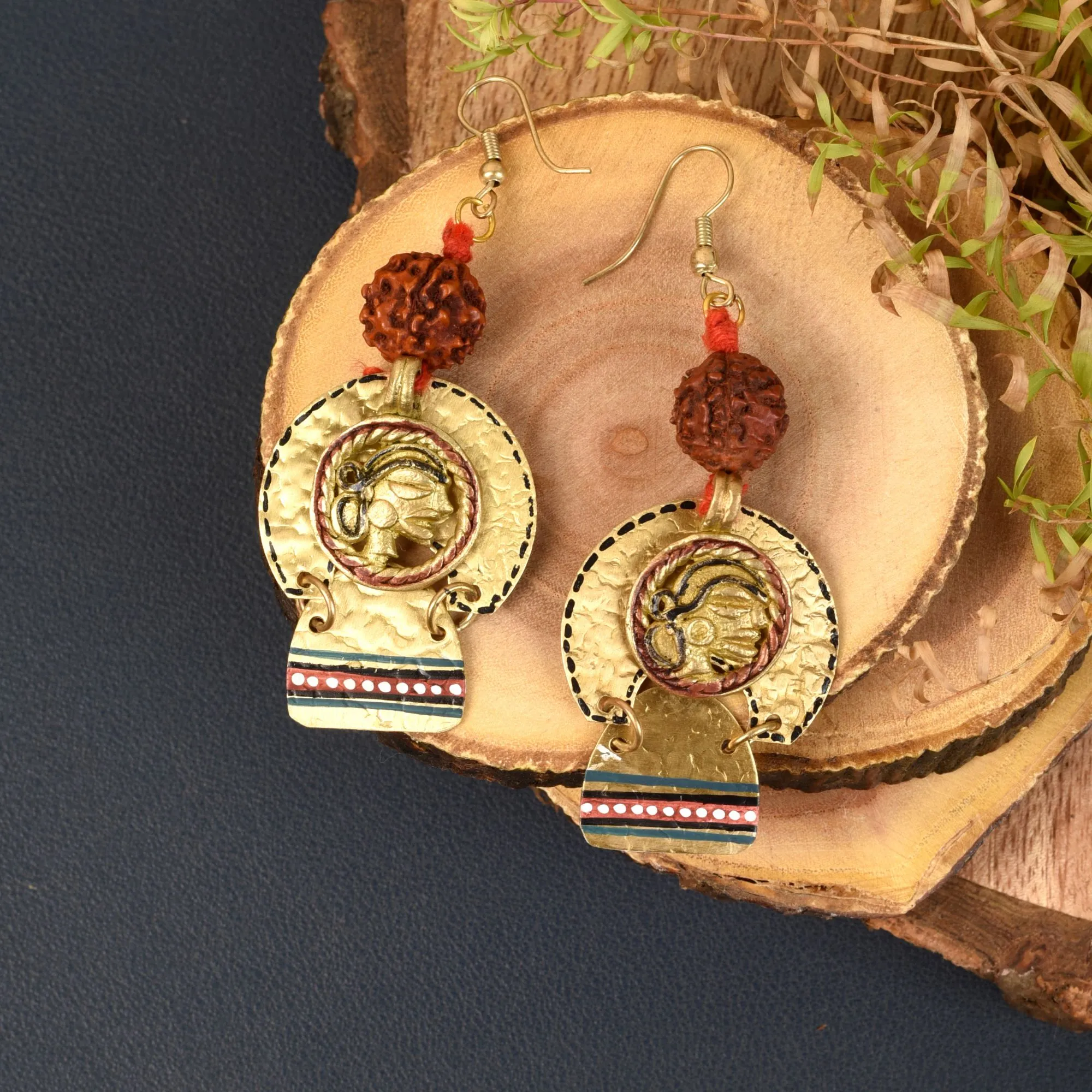 Golden Queen Handcrafted Tribal Earrings