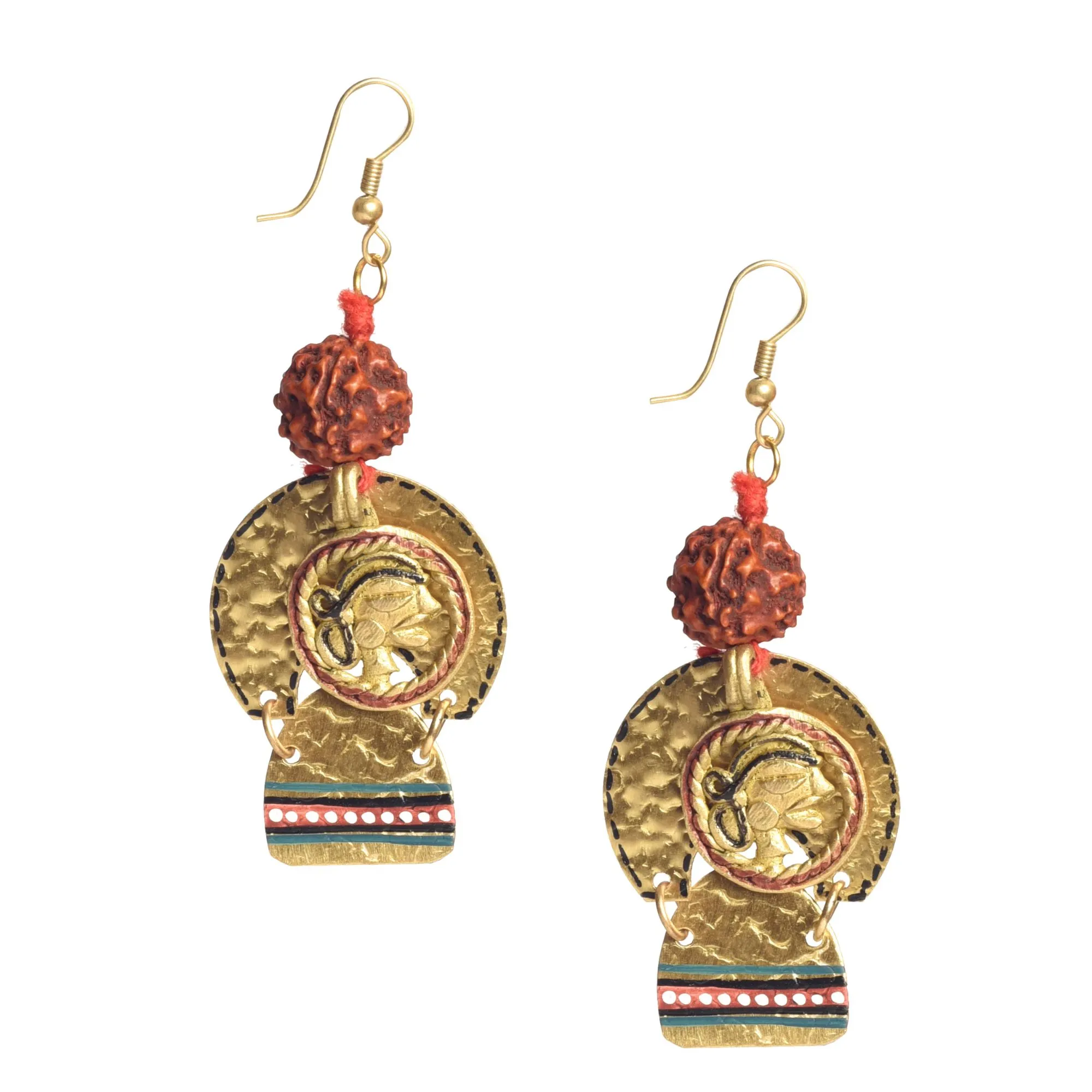 Golden Queen Handcrafted Tribal Earrings