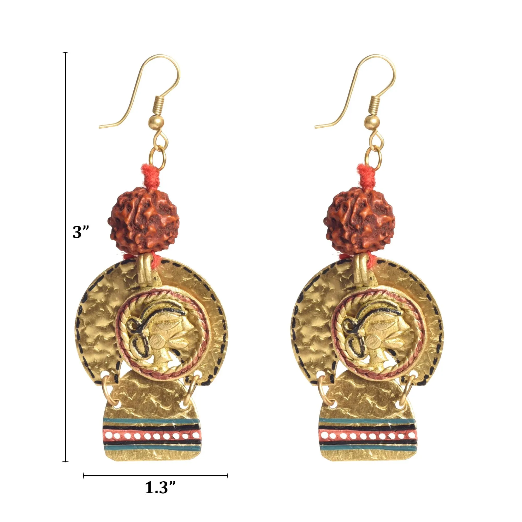 Golden Queen Handcrafted Tribal Earrings