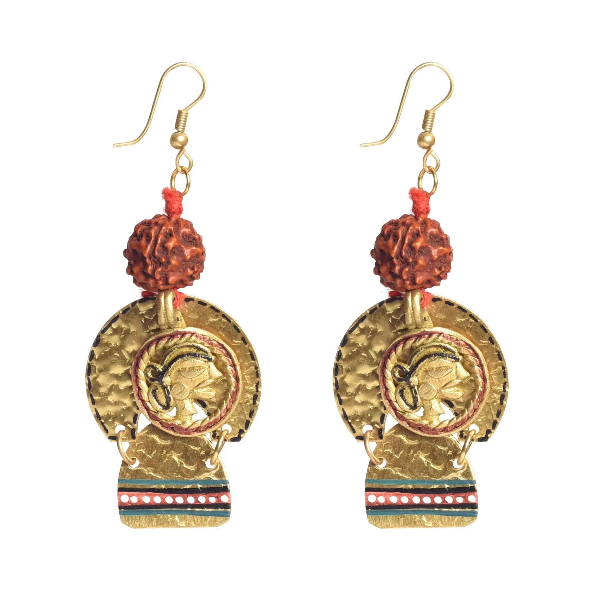 Golden Queen Handcrafted Tribal Earrings