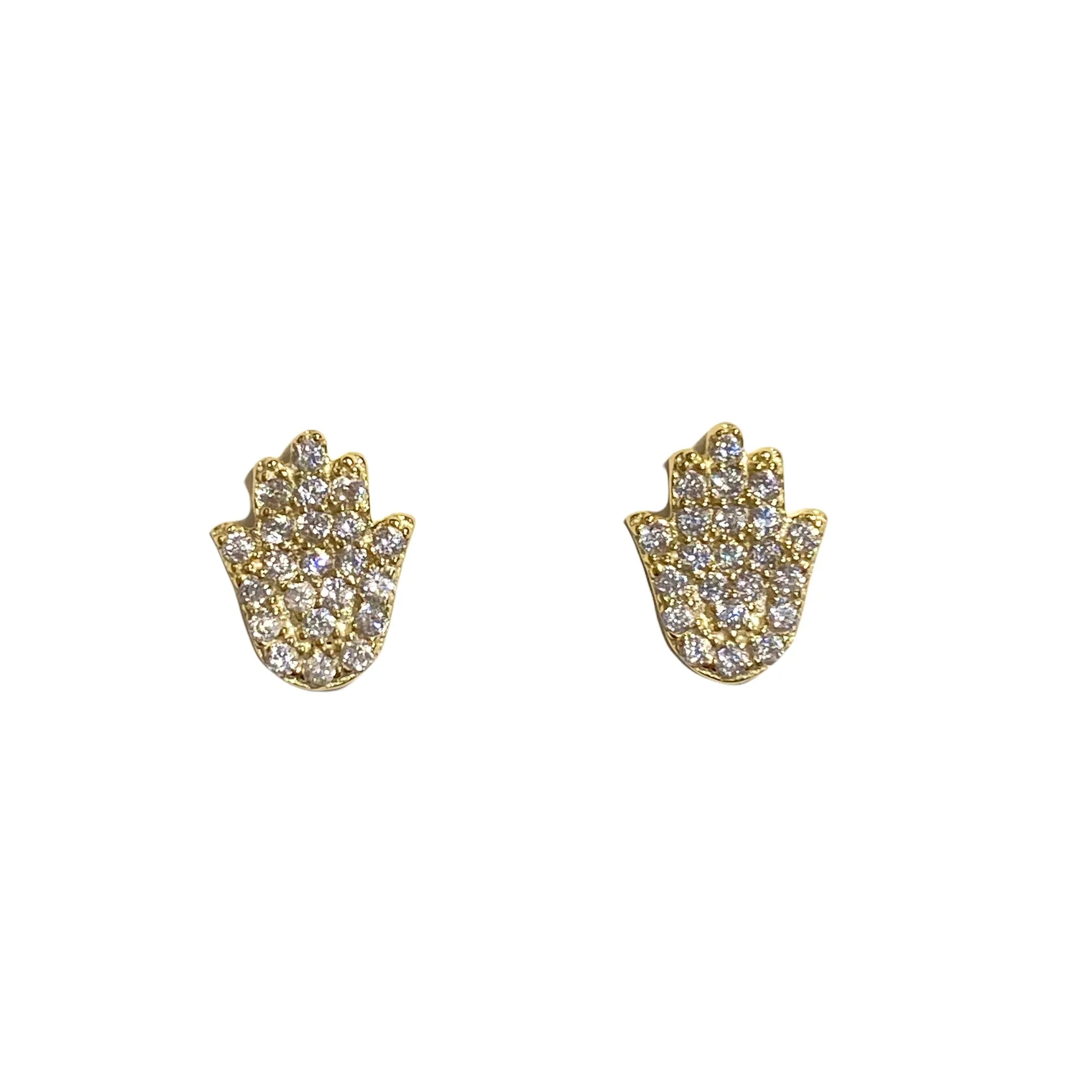 Hamsa Sparkle Studs