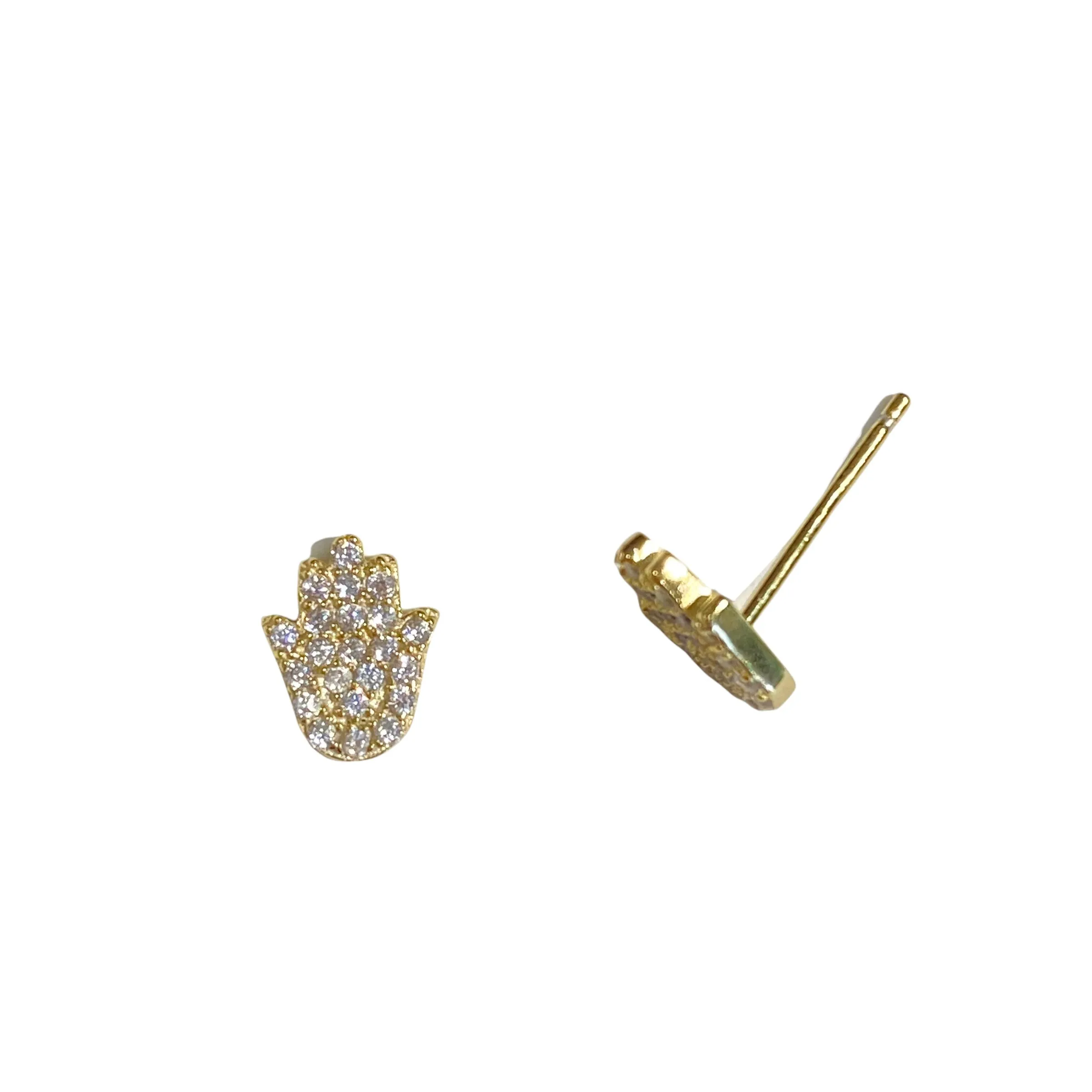 Hamsa Sparkle Studs