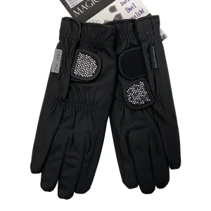 Haukeschmidt Touch of Magic Fleece Lined Gloves in Black/Silver Studs - Women's 9