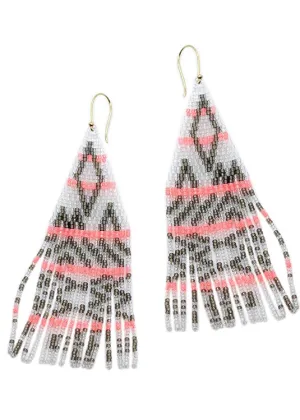 Ikat Fringe Earring