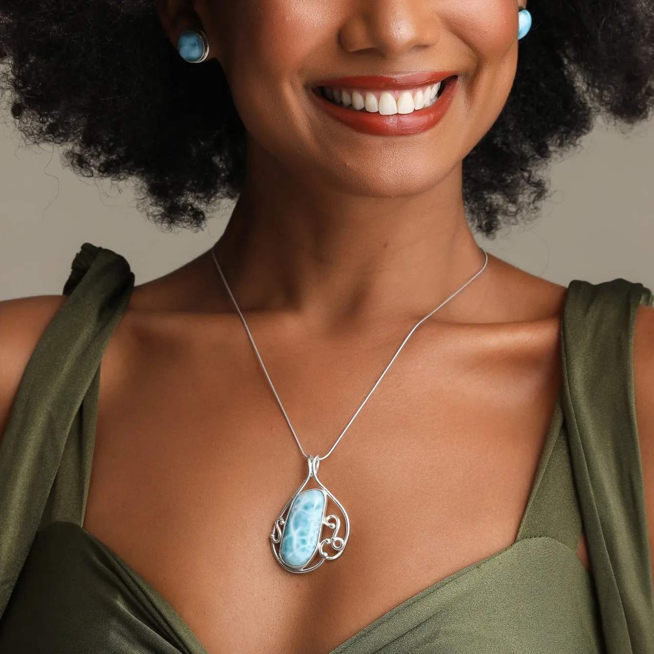 Larimar Pendant Akim