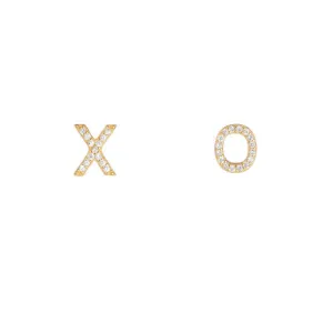 Melrose CZ Pavé XO Studs