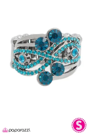 Open Door Jewelry - Dont Forget To Sparkle! - Blue Ring - Paparazzi Accessories