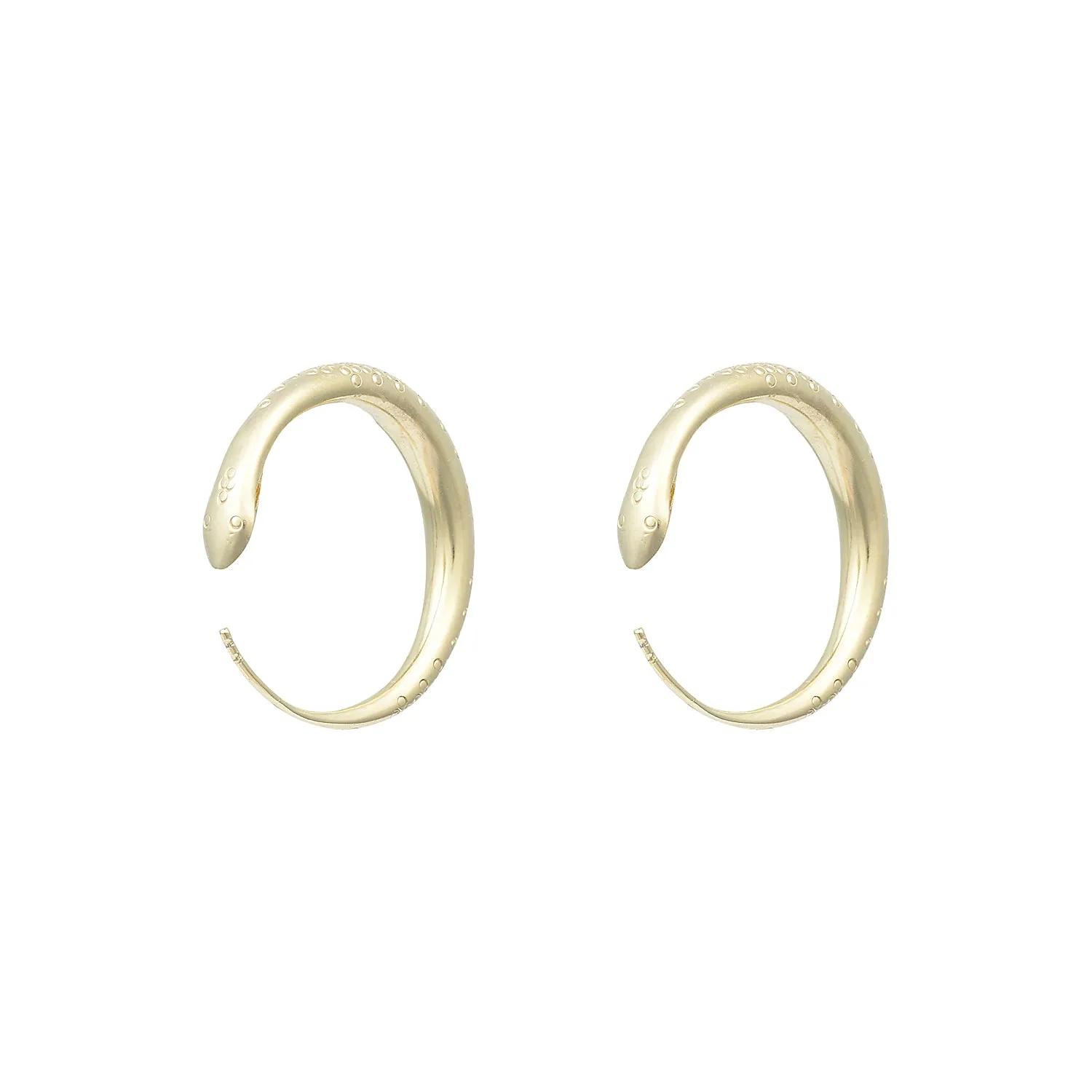 Ouroboros Gold Hoops