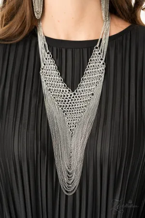 Paparazzi Defiant 2020 Zi Collection Silver Necklace