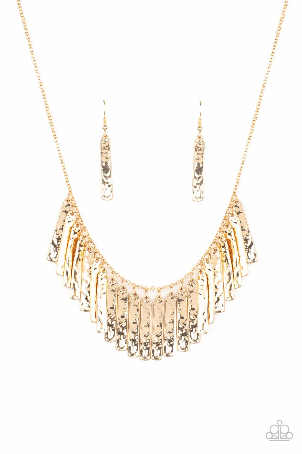 Paparazzi Metallic Muse Gold Necklace