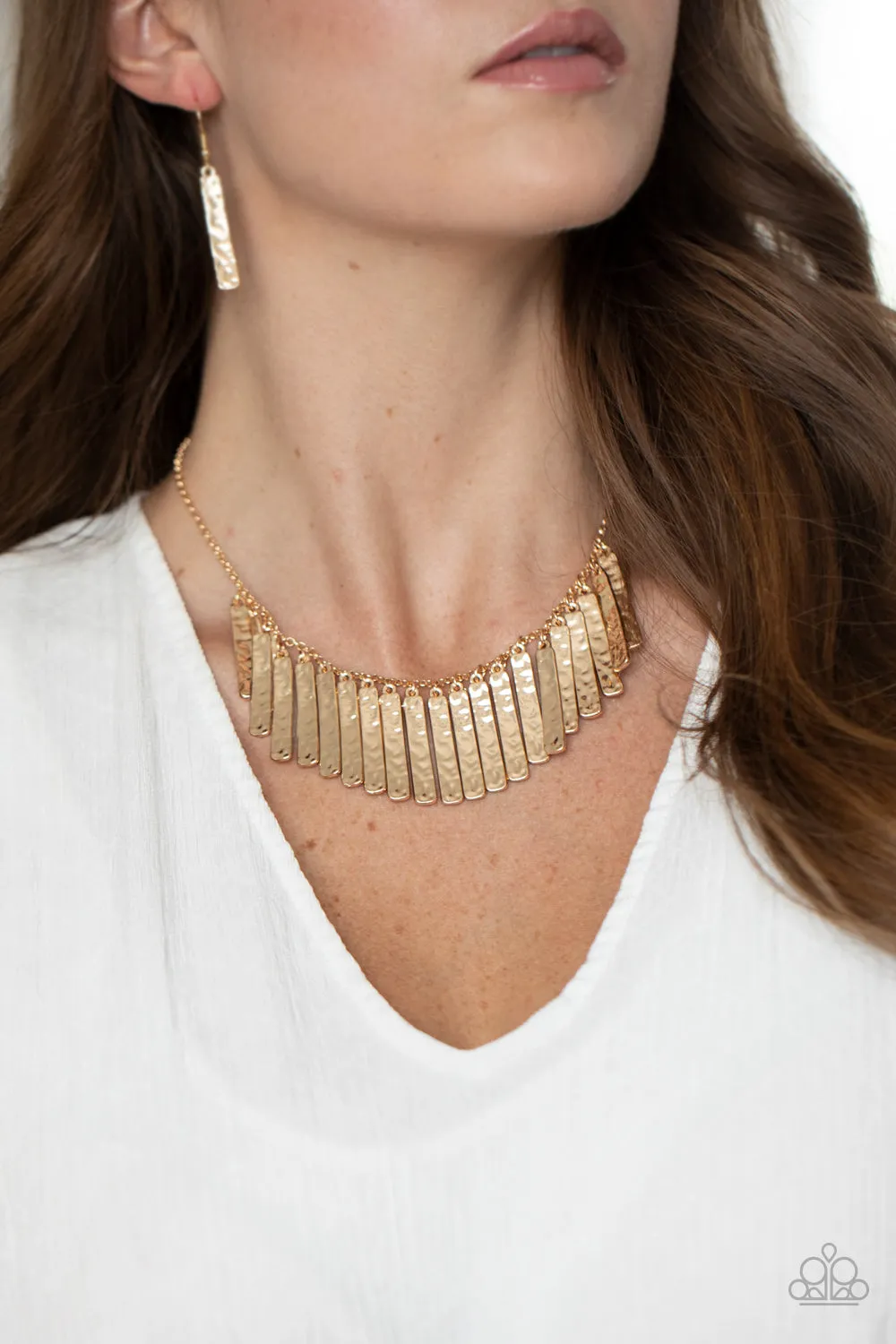 Paparazzi Metallic Muse Gold Necklace