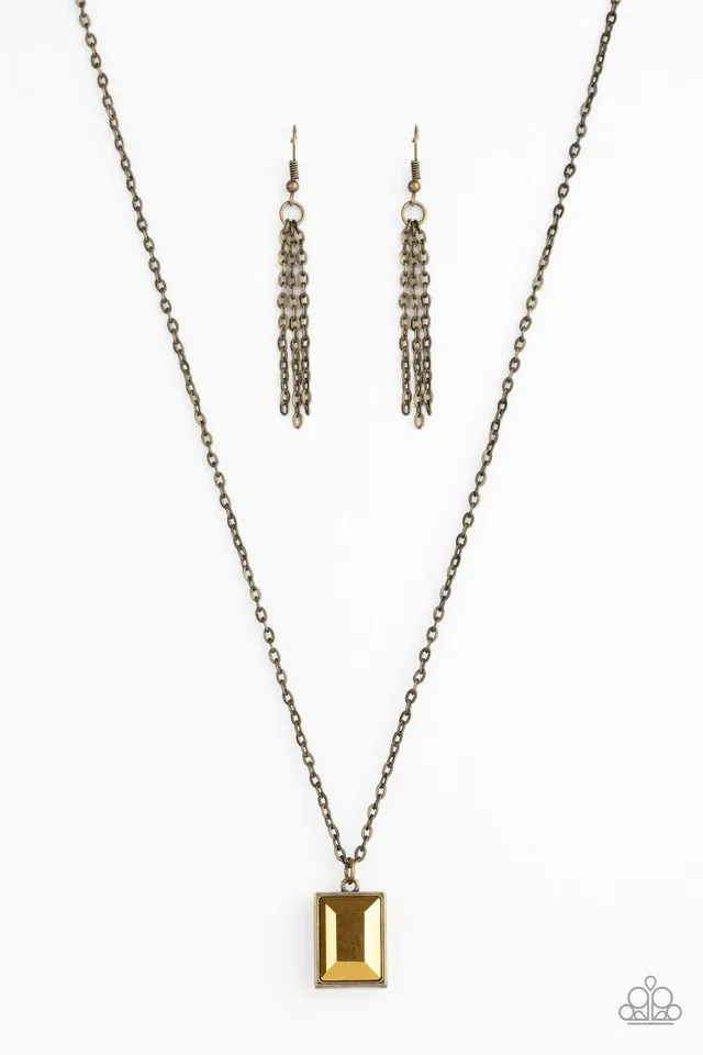 Paparazzi Necklace ~ Pro Edge - Brass