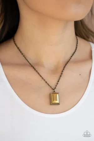 Paparazzi Necklace ~ Pro Edge - Brass