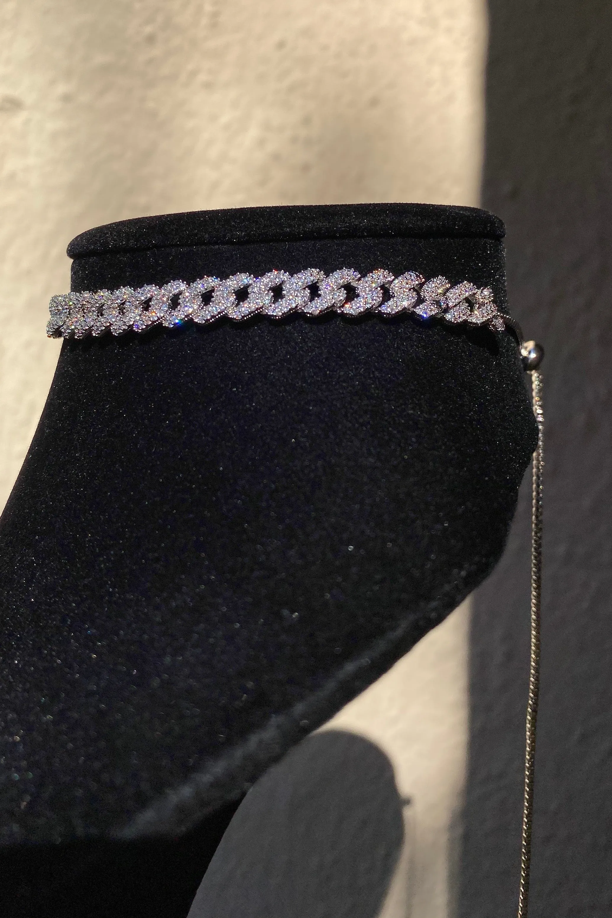 Pavé Chain Link Choker Necklace