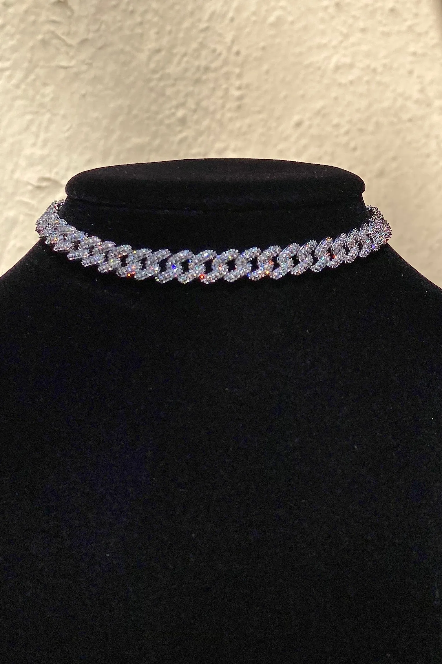 Pavé Chain Link Choker Necklace