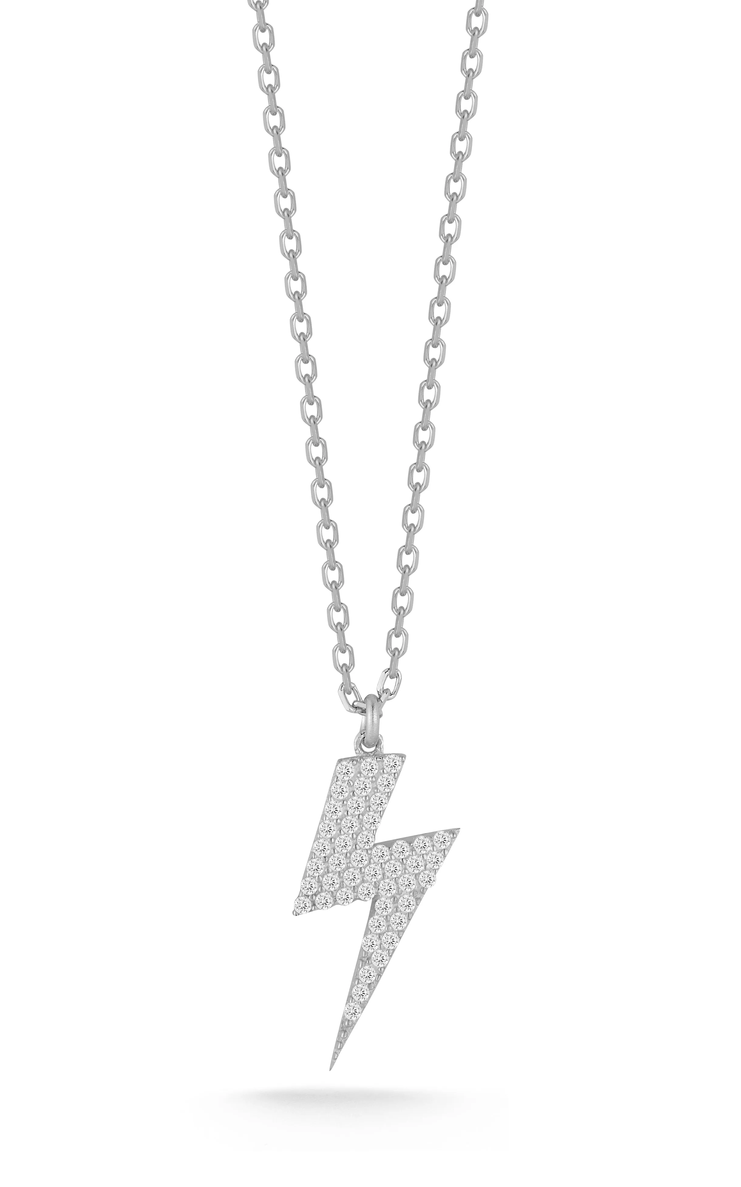 Pavé Lightning Bolt Necklace