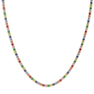 Rainbow Tennis Necklace