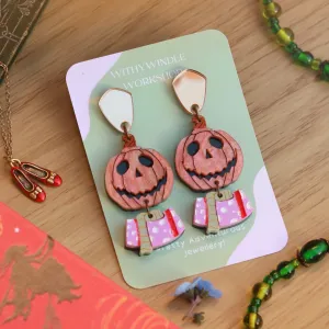 Return to Oz Jack Pumpkinhead Acrylic Earrings